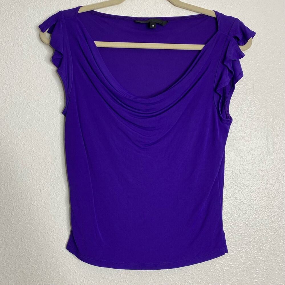 Guess Collection Y2K cowl neck blouse purple size m‎
